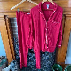 Eberjey Gisele pajama PJ set, size small S/P red